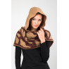Echarpe capuche marron